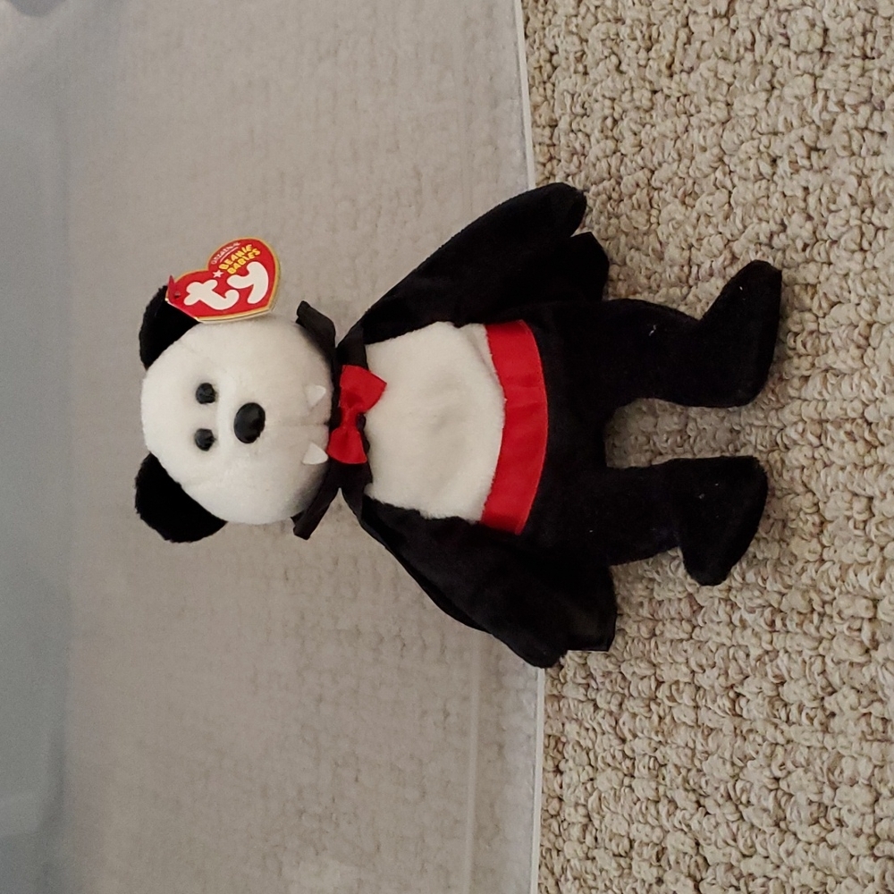 TY Beanie Baby - BARON VAN PYRE the Bear (8.5 inch)